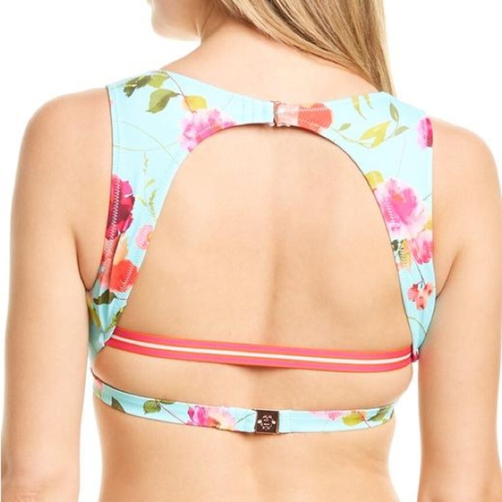 Nanette Lepore Floral Bikini Top Size 10 - Picture 2 of 12